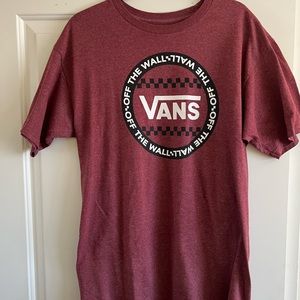 Mens Vans Red T-shirt